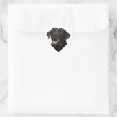 Black Labrador Retriever Puppy Dog Sticker (Tas)