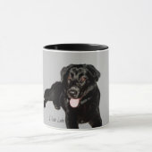 Black Labrador Retriever Puppy Mok (Midden)