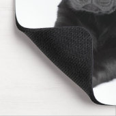 Black Labrador Retriever Puppy Mousepad Muismat (Hoek)