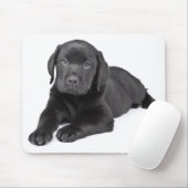 Black Labrador Retriever Puppy Mousepad Muismat (Met muis)