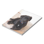 Black Labrador Retriever Puppy Notitieblok (Linkerzijde)