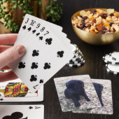 Black Labrador Retriever Puppy Pokerkaarten (Insitu)