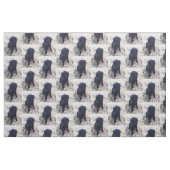 Black Labrador Retriever Puppy Stof (Fat Quarter)