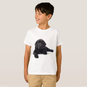 Black Labrador Retriever Puppy T-shirt (Voorkant volledig)