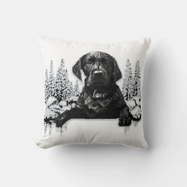 Black Labrador Retriever puppy T-Shirt Kussen