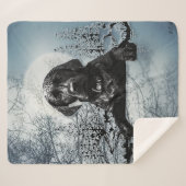 Black Labrador Retriever puppy T-Shirt Throw Pil (Voorkant (horizontaal))