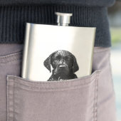 Black Labrador Retriever puppy T-Shirt Throw Pil Flacon (Voorbeeld)