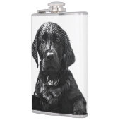 Black Labrador Retriever puppy T-Shirt Throw Pil Heupfles (Links)