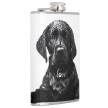 Black Labrador Retriever puppy T-Shirt Throw Pil