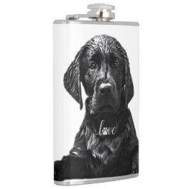 Black Labrador Retriever puppy T-Shirt Throw Pil Heupfles