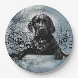 Black Labrador Retriever puppy T-Shirt Throw Pil Papieren Bordje