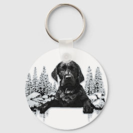 Black Labrador Retriever puppy T-Shirt Throw Pil Sleutelhanger