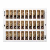 Black Labrador Retriever Return Address Labels (Full Sheet)