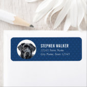 Black Labrador Retriever Return Address Labels (Insitu)