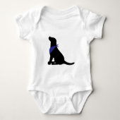 Black Labrador Retriever Romper (Voorkant)
