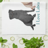 Black Labrador Retriever Sailor Kitch - Gepersonal Theedoek (Gevouwen)