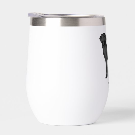 Black Labrador Retriever Schattige Lab Dog en elke (Rechts)