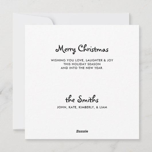 Black Labrador Retriever Schattige Vrolijk Kerstfe Feestdagenkaart (Achterkant)