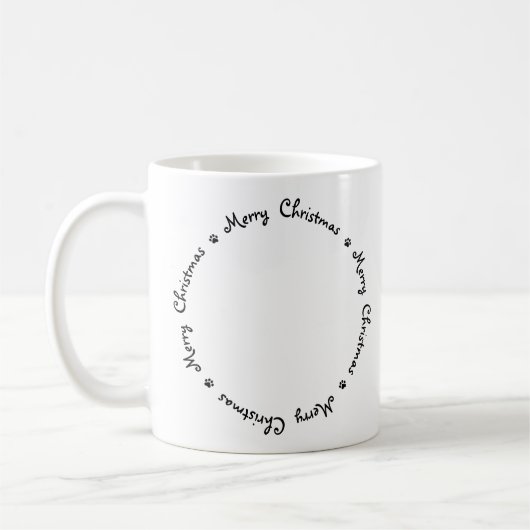 Black Labrador Retriever Schattige Vrolijk Kerstfe Koffiemok (Links)