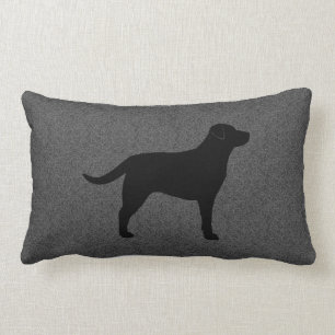 Black Labrador Retriever Silhouette Decorative Kussen