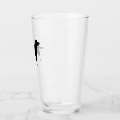 Black Labrador Retriever Silhouette Persoonlijk Glas (Links)