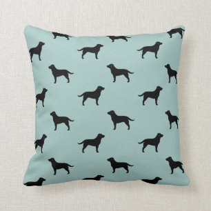 Black Labrador Retriever Silhouettes Patroon Kussen