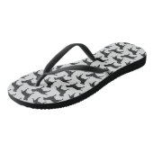 Black Labrador Retriever Silhouettes Patroon Teenslippers (Schuin)