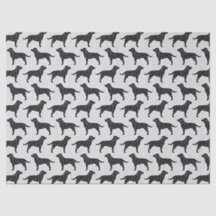 Black Labrador Retriever Silhouettes Patroon Tissuepapier