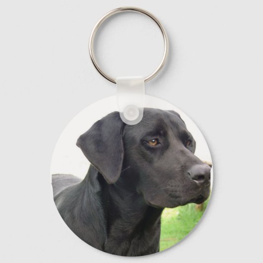 Black Labrador Retriever Sleutelhanger (Voorkant)