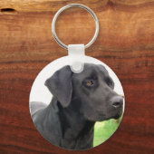 Black Labrador Retriever Sleutelhanger (Voorkant)