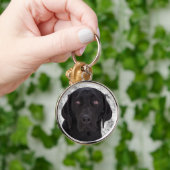 Black Labrador Retriever Sleutelhanger (Hand)