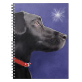 Black Labrador Retriever - Spiral notebook Notitieboek (Voorkant)