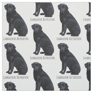 Black Labrador Retriever Stof