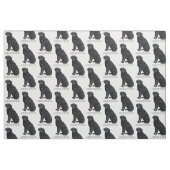 Black Labrador Retriever Stof (Fat Quarter)