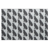 Black Labrador Retriever Stof (Fat Quarter)