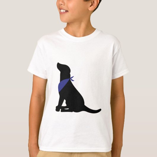 Black Labrador Retriever T-shirt (Voorkant)