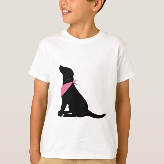 Black Labrador Retriever T-shirt (Voorkant)