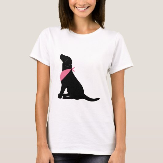 Black Labrador Retriever T-shirt (Voorkant)