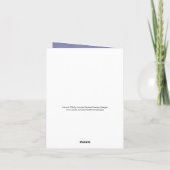 Black Labrador Retriever Thank you Bedankkaart (Achterkant)