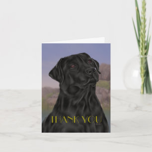 Black Labrador Retriever Thank you Bedankkaart