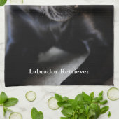 Black Labrador Retriever Theedoek (Gevouwen)