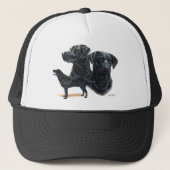 Black Labrador Retriever Trucker Pet (Voorkant)