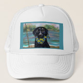 Black Labrador Retriever Trucker Pet (Voorkant)