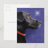 Black Labrador Retriever - Wens Sterk Feestdagenkaart (Voorkant / Achterkant)