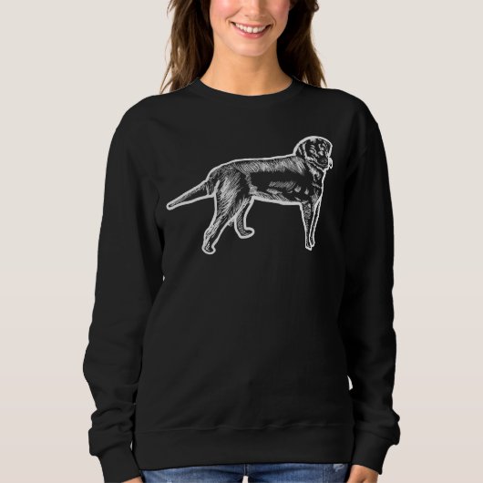 Black Labrador Retriever Yellow Brown Lab Dog Trui (Voorkant)