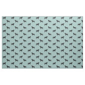 Black Labrador Retrievers Dog Silhouettes Pattern Stof (Fat Quarter)