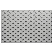 Black Labrador Retrievers Dog Silhouettes Pattern Stof (Fat Quarter)