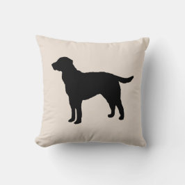 Black Labrador Silhouette Dog Pillow Kussen