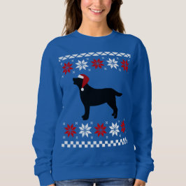 Black Labrador Silhouette Kerstkerstkerstman Trui