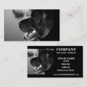 BLACK LABRADOR - Sjabloon voor visitekaartjes (Voorkant / Achterkant)